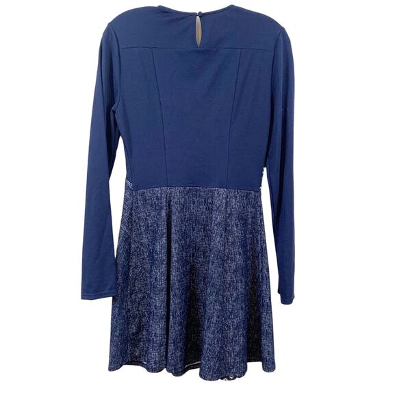 BCBGMaxazria Navy Melis Patchwork Dress - Picture 9 of 10